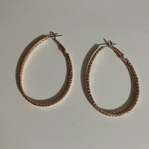 Textured Rose Gold Earrings